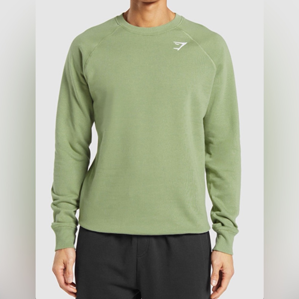 Gymshark Crest Crewneck Sweatshirt Men’s Medium - Fatigue Green A2A1V